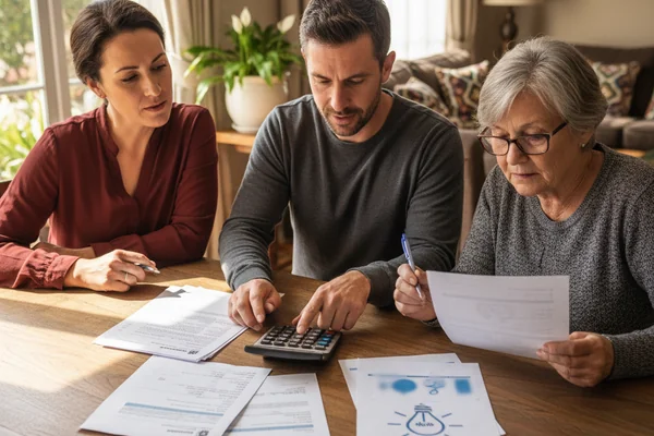 South African family checking household income and utility bills to see if they qualify for free basic services in 2026